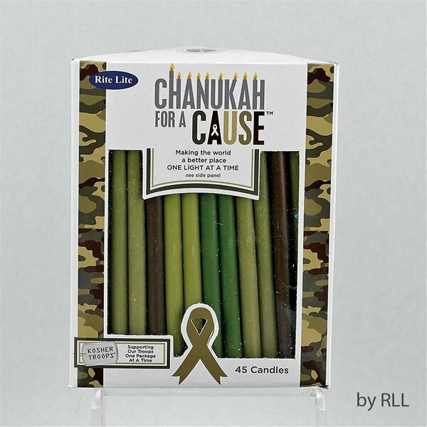 Rite Lite Chanukah for A Cause TM Candles, Camo, 12PK C-10-CAMO